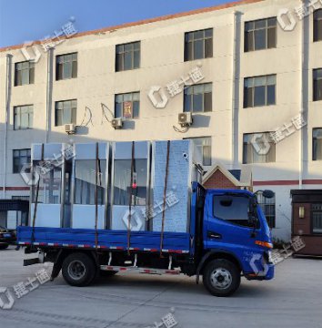 万彩网不锈钢岗亭批量发货