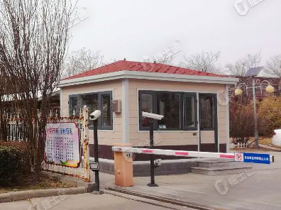 万彩网生产的大型门卫室将用于天津市南开区的小学