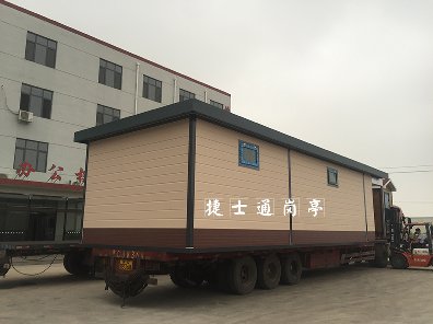 秦皇岛海滨浴场户外移动更衣室-售卖亭-厕所--万彩网岗亭厂家整体定制打造